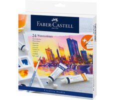 Faber-Castell Akvarelové farby - papierová krabička 24 ks