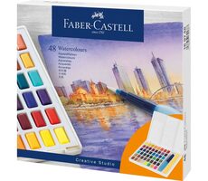 Faber-Castell Akvarelové farby - plastová paleta 48 ks