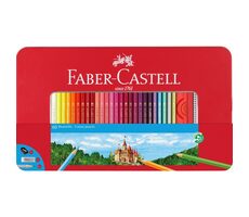 Faber-Castell Pastelky šesťhranná - plechová krabička 60 ks