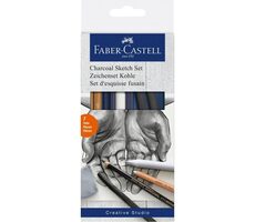 Faber-Castell Charcoal Sketch súprava 7 ks