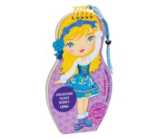 Obliekame ruské panenky Lena - Maľovanky
