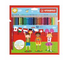 STABILO® color - 30 ks sada - 30 rôznych farieb vr. 4 neónových farieb
