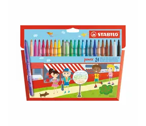 STABILO® power - 24 ks sada - 24 rôznych farieb