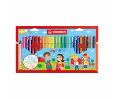 STABILO® Cappi - 24 ks sada - 24 rôznych farieb