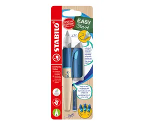 STABILO® EASYbirdy Timber modrá - vr. bombičky s modrým zmizíkovateľným atramentom