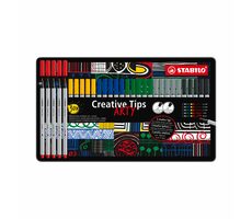 STABILO® Creative Tips - ARTY - 30 ks sada v plechu - CLASSIC - 6 rôznych farieb