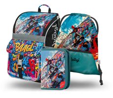 BAAGL SET 3 Zippy Skatepark: aktovka, peračník, sáčok