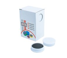 ARTA Magnety priemer 25mm biele (10ks v balení)