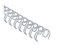 COPIERLAND Drôtené chrbty 2:1 - 19mm - strieborné - 60ks