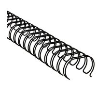 COPIERLAND Drôtené chrbty 3/8" - 3:1 - 9.5 mm - čierne - 100 ks