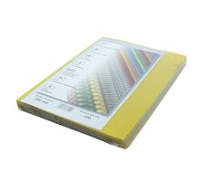 OEM Žlté predné dosky pre krúžkovú väzbu - číre - 200mic - A4 - 100 ks