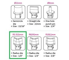 KW triO Výsekový rádius pre KW triO 9521 3.5 mm