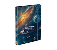 BAAGL Dosky na školské zošity A4 Vesmír / 23x32x3 cm