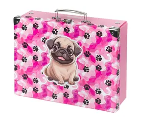 BAAGL Skladací školský kufrík Labky s kovaním