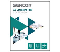 Sencor SLA FA3M150 Laminovacia fólia A3 / 150mic / 25ks 