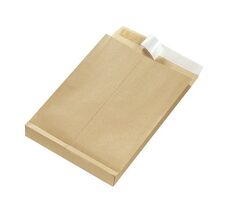 Herlitz Obálka so samolepiacim prúžkom / 25ks / hnedá