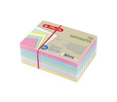Herlitz Farebné+Biele kartičky A6 / 200 ks / farebná