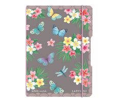 Herlitz Zápisník bodkovaný A5 motýle / 40 listov / šedá