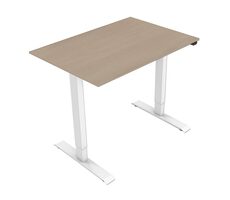 Neutralle MOKJ75120TNN Pracovný stôl javor-biela / elektricky nastaviteľná výška / 75x120cm / nosnosť 70kg