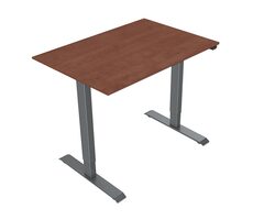 Neutralle MOKT75140ANN Pracovný stôl čerešňa-šedá / elektricky nastaviteľná výška / 75x140cm / nosnosť 70kg