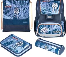 Herlitz Školská aktovka / vhodná pre 1. triedu ZŠ / 17 l / modrá