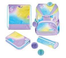 Herlitz Školská aktovka / vhodná pre 1.triedu ZŠ / 22 l / fialovo-žltá