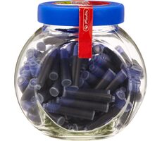 Herlitz Atramentové náplne v skle / 100 ks / modrá