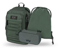 BAAGL SET 3 - Školský set Cubic Grove: batoh / peračník / sáčok