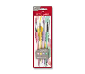 Faber-Castell Sada štetcov veľkosť 4,8,10,12 / 4ks / pastelová