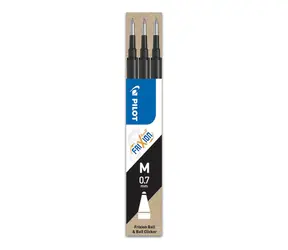 PILOT Náhradné náplne Pilot Frixion / 0,7mm / 3ks / čierna