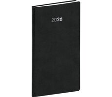NOTIQUE Vreckový diár Balakon 2026 čierny / 9 x 15.5 cm