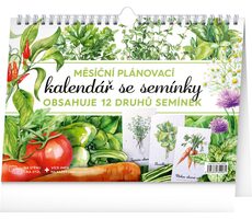 NOTIQUE Mesačný plánovací kalendár so semienkami 2026 / 30 x 21 cm