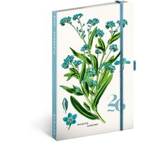 NOTIQUE Planbook diár/notes Herbár 2026, 13 x 21 cm