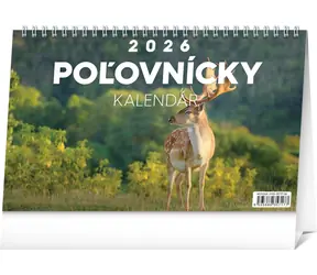 NOTIQUE Stolový Polovnícky kalendár 2026, 23,1 x 14,5 cm