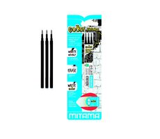 MITAMA Náhradné náplne+guma pre pero GOODY čierne/0.7mm (3ks)