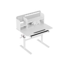 Mark Adler Study 5.0 šedá / Detský nastaviteľný písací stôl / pre deti od 110 do 160 cm