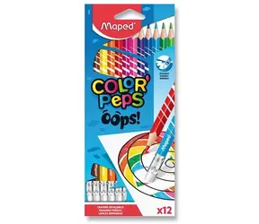 Maped Pastelky Color'Peps Oops s gumou 12 ks