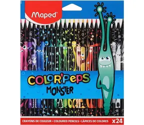 Maped Pastelky trojhranné Color'Peps Monster 24 ks