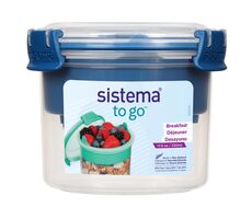 Sistema To Go Breakfast Dóza na desiatu s miskou a lyžičkou 530 ml mix farieb
