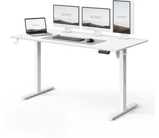 SENSE7 NOJO LIGHT Pracovný stôl biela / elektricky nastaviteľná výška / 140 x 70cm / nosnosť 70kg