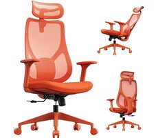 SENSE7 MOYO oranžová / Kancelárske ergonomické kreslo / nosnosť 150 kg