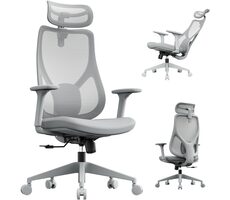 SENSE7 Moyo šedá / Kancelárske ergonomické kreslo / nosnosť 150 kg