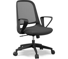 SENSE7 Sopty čierna / Nastaviteľné kancelárske kreslo / nosnosť 120 kg