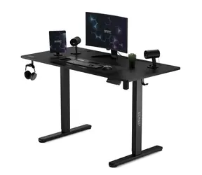 SENSE7 Nojo Pracovný stôl čierna / elektricky nastaviteľná výška / 120 x 60cm / nosnosť 70kg