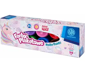 ASTRA Temperové farby 12x20ml Jednorožec / od 3 rokov