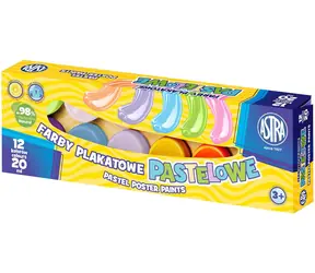 ASTRA Temperové farby 12x20ml pastelové / od 3 rokov