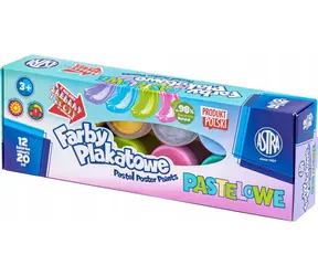 ASTRA Temperové farby 12x20ml pastelové (metalické) / od 3 rokov