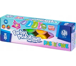 ASTRA Temperové farby 12x20ml pastelové (neónové) / od 3 rokov