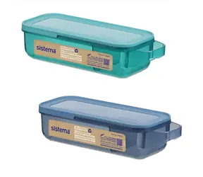 Sistema Ocean Bound Delený desiatový box 445 ml mix farieb