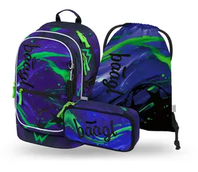 BAAGL SET 3 Core Football champion: batoh, peračník, vrecko GRS